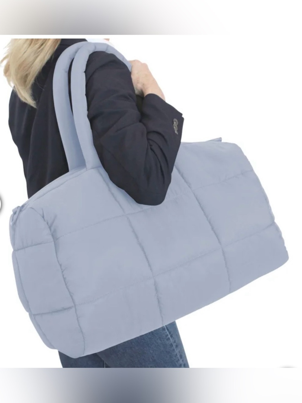 Mytagalongs Cloud Duffle Bag Light Blue New